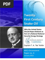 Download 21st Century Snake Oil - Why the US Should Reject Biofuels as Part of a Rational National Security Energy Strategy by etiscribd SN126243673 doc pdf
