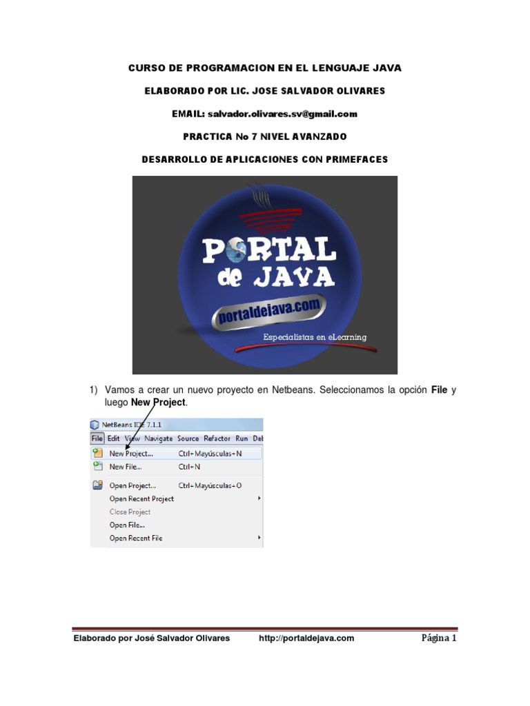 Curso Avanzado de Java con PrimeFaces | PDF | Estándares web | Java ...