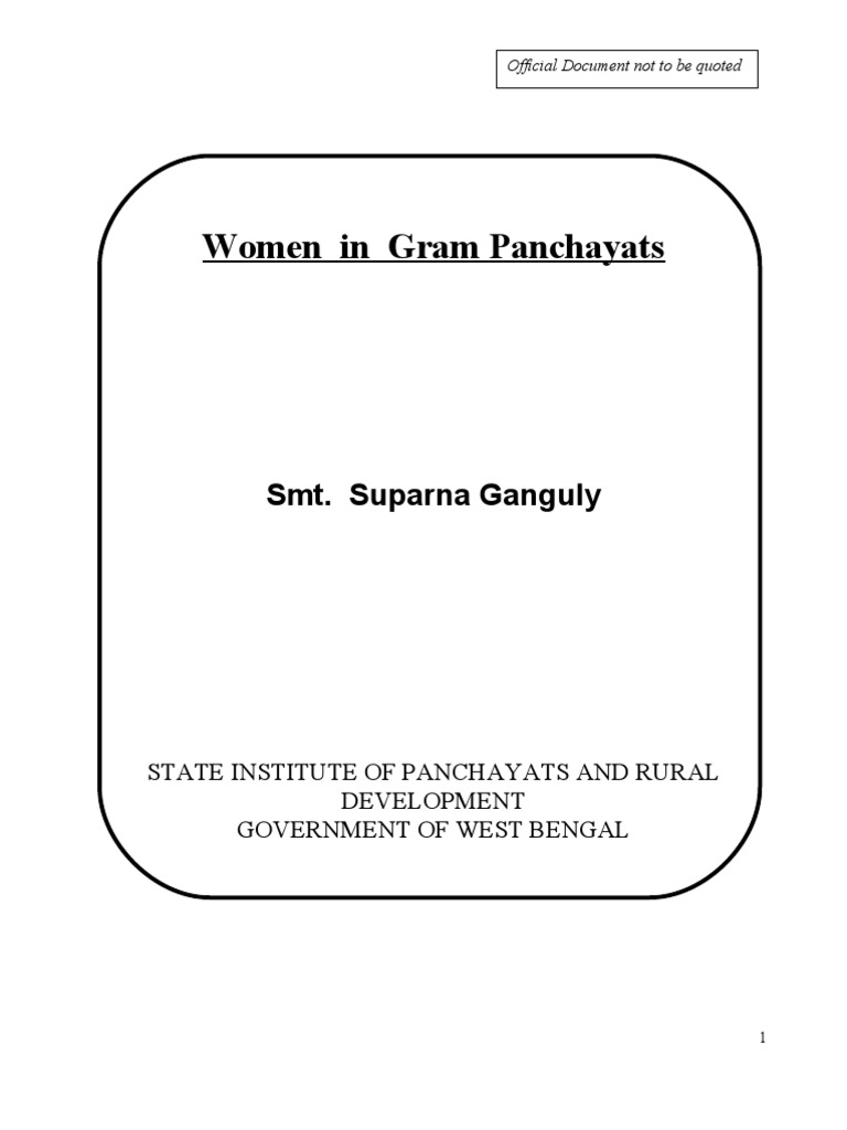 Women in Local Government in India | PDF