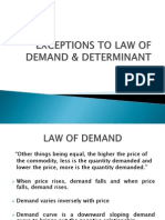 Exception To Law of Demand