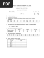 Pasha Noble Degree & PG College: Part-A