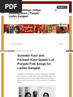 Download SuSurinder Kaur and Parkash Kaur Queens of Punjabi Folk Songs for Ladies Sangeetrinder Kaur by Freedom Leela SN126251569 doc pdf