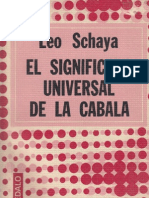 Leo Schaya El Significado Universal de La Cc3a1bala