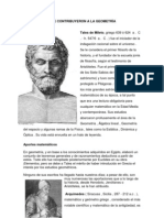 Matemáticos Que Contribuyeron A La Geometría