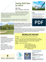 Golf Day Flyer Poster 2013