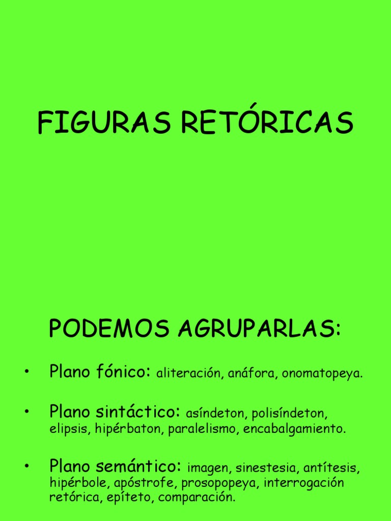 FIGURAS RETÓRICAS Metáfora Analogía