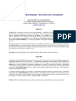 Confiabilidad Humana y Conocimiento - III SISOFT 2005