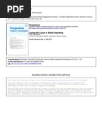 Download Coping With Culture in Media Interpreting by lixiaoxiu SN12629067 doc pdf