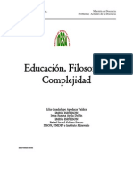 Educación, Filosofía y Complejidad