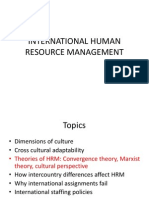 INTERNATIONAL HRM - Dimensions of Culture - 1