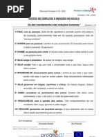 DEZ MANDAMENTOS DAS RELAÇÕES HUMANAS (RP)