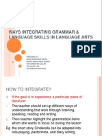 Ways Integrating Grammar & Language Skills in Language