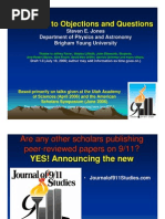 Download Answers to 911 Objections and Questions - Prof  Stephen E  Jones Pres by Tyrone Drummond SN126315 doc pdf