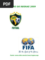 LIVRO DE REGRAS 2009 - FUTSAL.doc