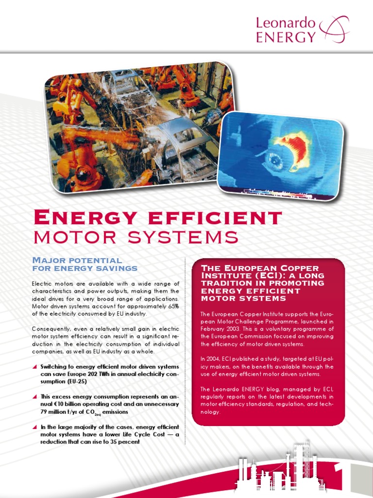 Energy Efficient Motor Systems Overview | PDF | Efficient Energy Use ...