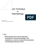 Basic Technique in Haematology