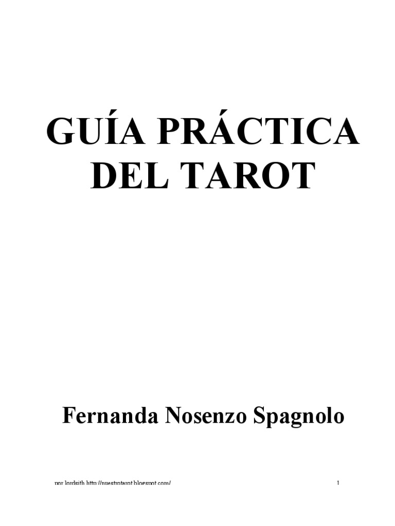Guia Practica Del Tarot PDF | PDF | Tarot | Jugando a las cartas