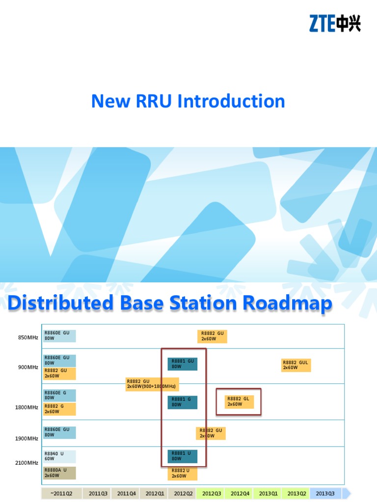 New RRU Introduction V1.2 | PDF | Gsm | Broadcasting