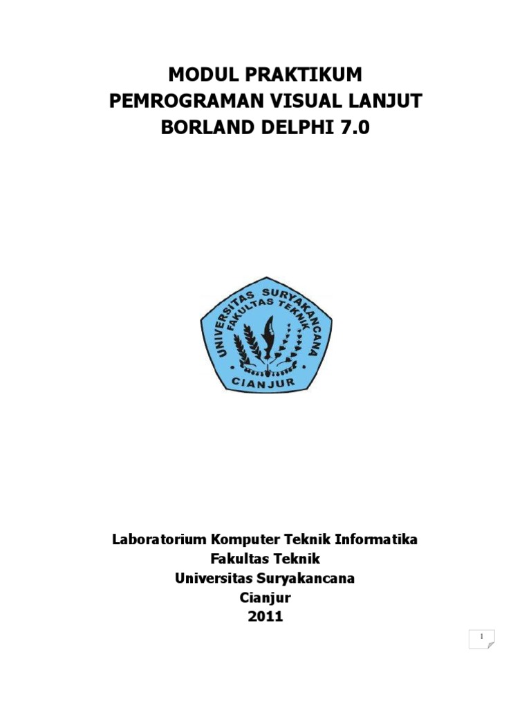 Praktikum Pemrograman Visual Delphi 7 | PDF | Seni