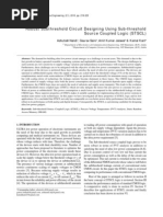 Robust Subthreshold Circuit Designing Using Sub-Threshold Source Coupled Logic (STSCL)