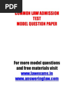 Download Clat 2011 Model Question Paper CLAT MOCK TEST wwwlawexamsin by ruks789 SN12633310 doc pdf