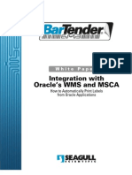 Integration With Oracle's WMS and MSCA: White Paper