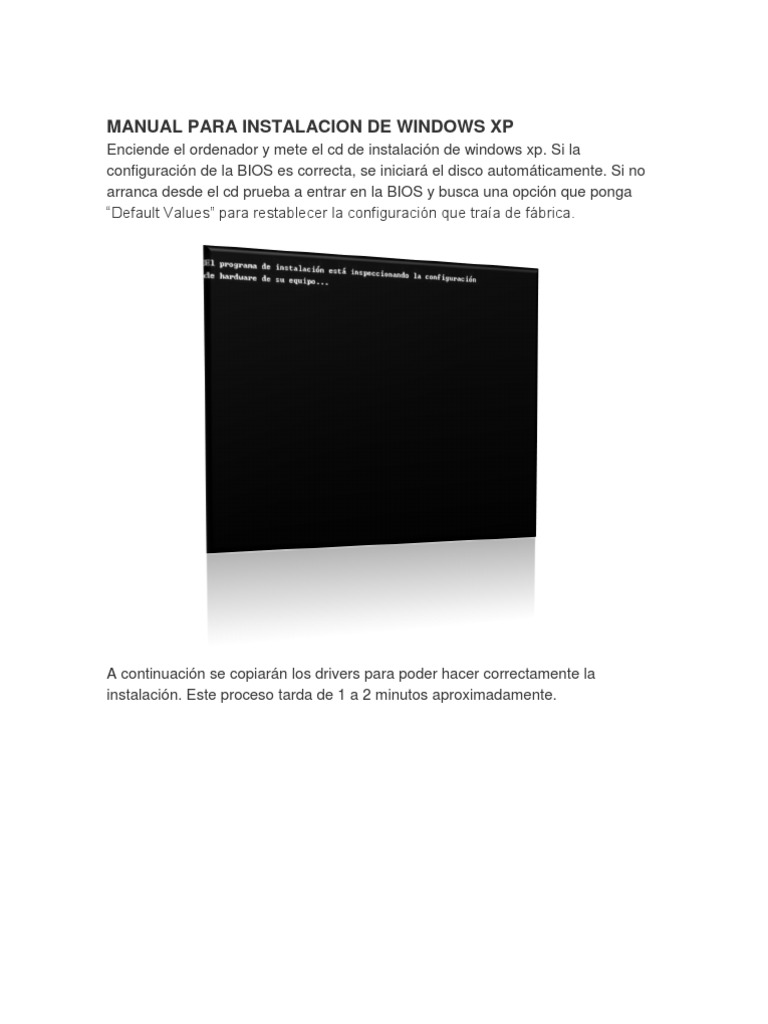 Instalar Windows Xp Paso A. Calaméo - MANUAL DE ...