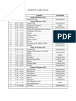 Rundown Acara Munas