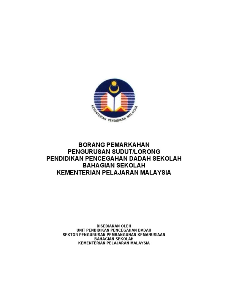 Borangpemarkahansudutppda Sekolah Pdf