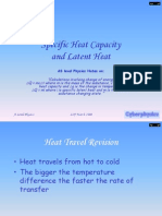 Specific Heat Capacity and Latent Heat: AS Level Physics Notes On