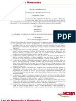 Decreto 431-Ley de Herencias, Legados y Donaciones