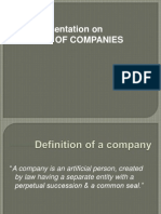 Presentation On Forms of Companies