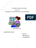 Unix Lab - II Sem Manual