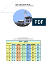 Jadwal Shalat Banjarbaru