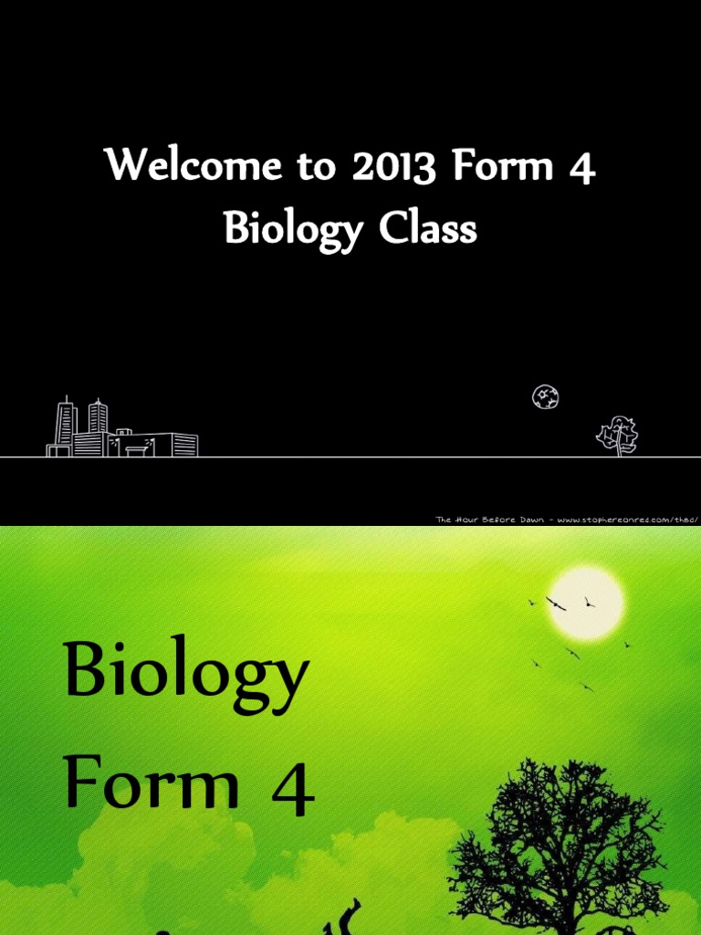 Form 4 Biology Class Guide | PDF