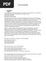 CAE Exam