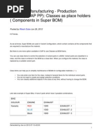 Classes As Place Holders Components in Super Bom