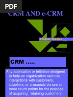 CRM and E-Crm: Abhinav Sharma