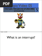 Topic05 Dealing with Interrupts on the Freescale MC9S12X