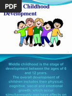 Middle Childhood, Cognitive and Physical Development 112.Ppt Jas