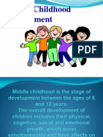 Middle Childhood, Cognitive and Physical Development 112.Ppt Jas