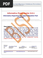 Informatica Power Center 9.0.1: Informatica Reporting and Object Migration Part I Lab#36