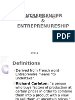 Entreprenuer & Entreprenureship: Click To Edit Master Subtitle Style