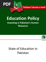 PTI Education Policy