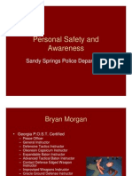 Personal Safety and Awareness