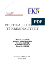 Mirsad Abazoviq - Politika e Luftimit Te Kriminalitetit