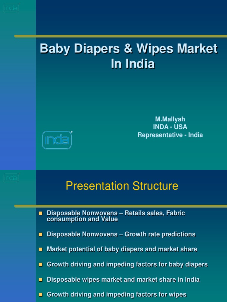 Baby Diapers & Wipes Market in India M.Mallyah Inda Usa