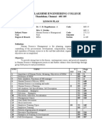 Rajalakshmi Engineering College: Thandalam, Chennai - 602 105 Lesson Plan