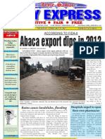 Abaca Export Dips in 2012: Daily Express