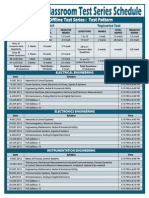 GATE Offline Test Series Schedule and Syllabus